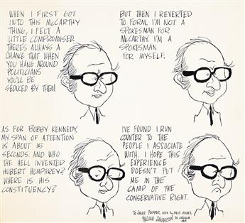 WILLIAM SANDERSON (1934-2010) Jules Feiffer's musings.                                                                                           